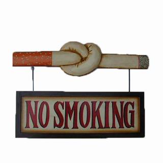 Targhetta birreria "no smoking" cm54x32da appendere