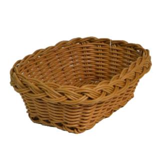 Cestina polyrattan rettangolare noce cm18x13,5h6