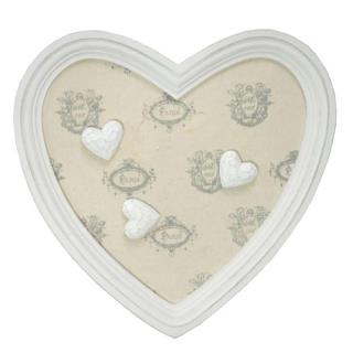 Portamemo legno con calamita a cuore cm28x27x1,5