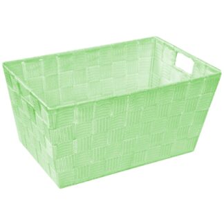 Cassetto poliestere verde chiaro rettangolare cm30x20h15