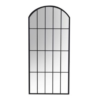 Specchio metallo nero cm64x2h139