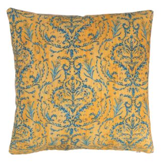 Fodera cuscino tessuto decori giallo quadro cm40x40