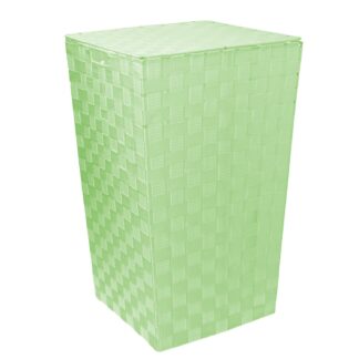 Cestone poliestere verde chiaro quadro cm33x33h53