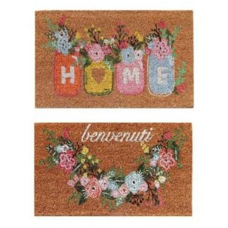 Zerbino cocco cm75x40x1,4 home fiori 2 assortiti