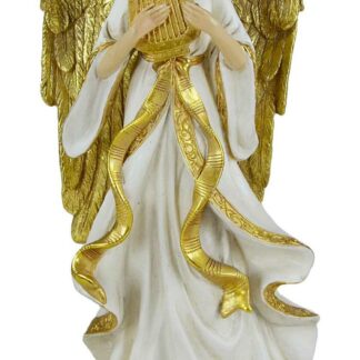 Angelo resina bianco oro cm18,8x15h37,8