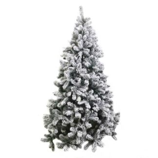 Albero Burnaby innevato 1124 rami verdecm ø142h240