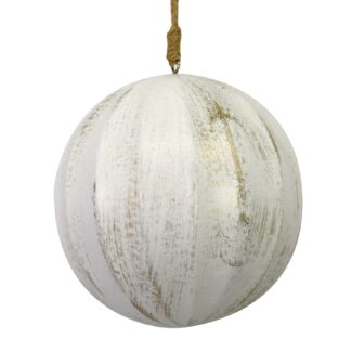 Sfera legno bianco tondo cmø9h9