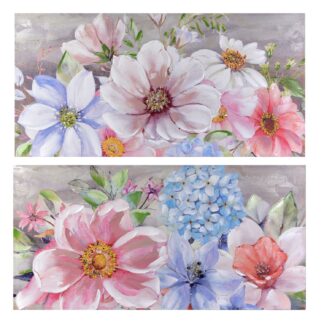 Quadro legno rettangolare 2 assortiti cm120x3x60