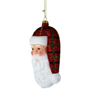 Babbo natale plastica cappello rosso cm7,5x6,3x12,5