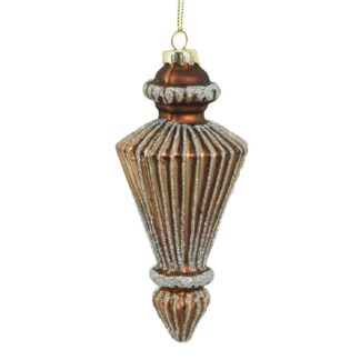 Sfera vetro rame cm ø6,2h14,3