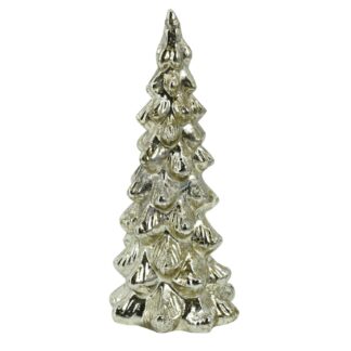 Albero vetro argento cm ø11h25