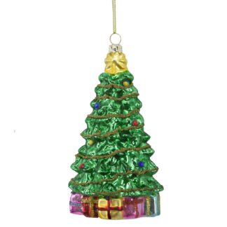 Albero vetro verde cm8x8h14