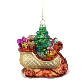 Slitta vetro verde cm10,4x4,6h11,7