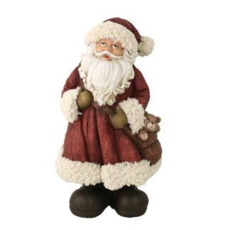 Babbo natale resina rosso cm18x17h34