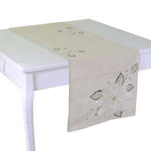 Runner tessuto stile 10 beige cm40x140