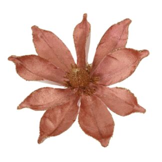 Fiore tessuto rosa cm ø22h26