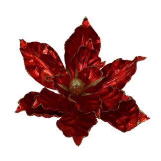 Fiore tessuto rosso cm ø36h28