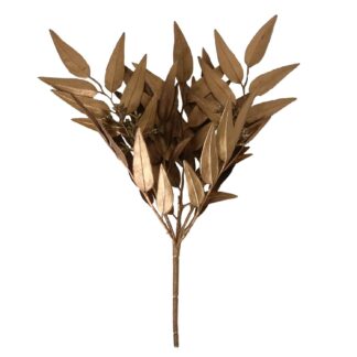 Ramo plastica eucalipto oro cm25x25h40