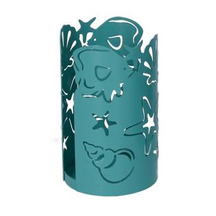 Portabicchiere metallo mare verde acquatondo cm ø8h13