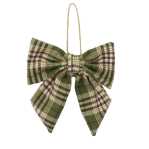 Fiocco tessuto verde cm 14h15