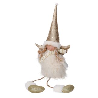 Angelo tessuto oro seduto cm24x13h70