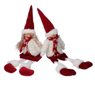 Bambino tessuto bianco rosso 2 assortiti cm16x9h53