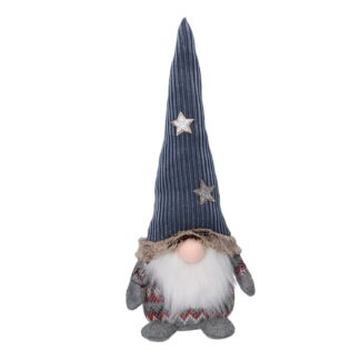 Gnomo tessuto grigio cm15x9h33