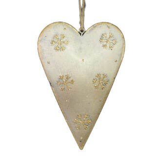 Cuore metallo sfumato oro cm10x2x16