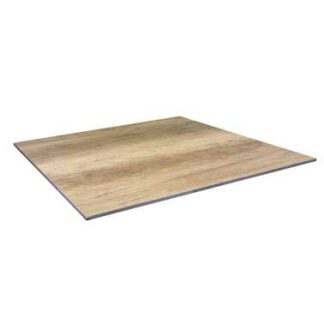 Top tavolo hpl mahe' effetto legno naturale quadro cm79x79x1