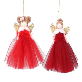 Angelo tessuto rosso 2 assortiti cm4x4x21