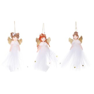 Angelo tessuto bianco 3 assortiti cm4x4x21