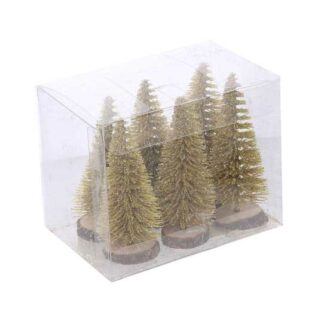 Albero confezione 6pz oro cm ø7h8