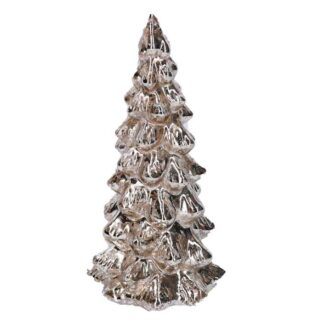 Albero vetro argento cm ø9,5h20,5