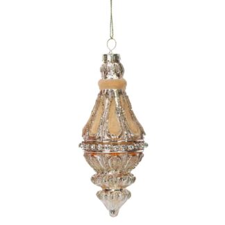 Sfera vetro oro cm ø6h14