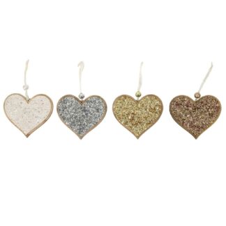 Cuore legno multicolor 4 assortiti cm10x0,5h16,5