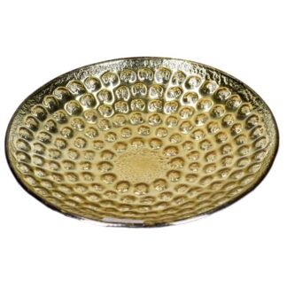 Centrotavola vetro oro cm ø23,5h4