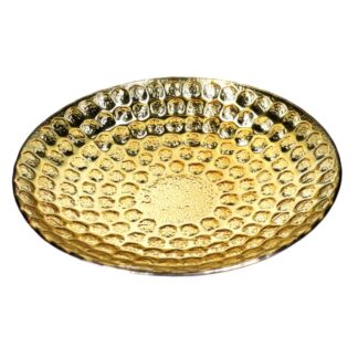 Centrotavola vetro oro cm ø34,8h6