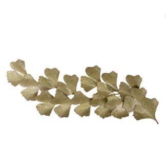 Quadro metallo foglie oro cm146,1x54h9,5
