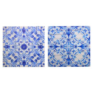 Quadro legno blu quadro 2 assortiti cm60x1,80x60