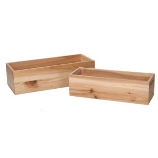 Cassetto legno 1-2 naturale rettangolare cm32x13h9