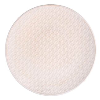 Centrotavola legno intreccio bianco tondo cm ø30h2,5