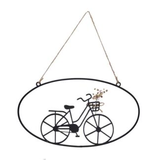 Bicicletta metallo nero cm30x16,5