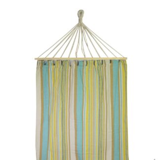 Amaca tessuto righe giallo con sacca cm200x100