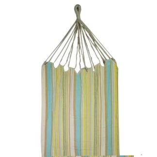 Amaca tessuto righe giallo con sacca cm200x100