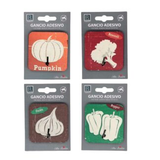 Appendino legno 1 posto verdura assortiti cm6,4x1x6,4
