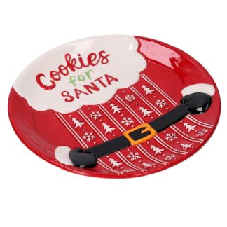 Centrotavola ceramica decori bianchi tondo cm ø20h3