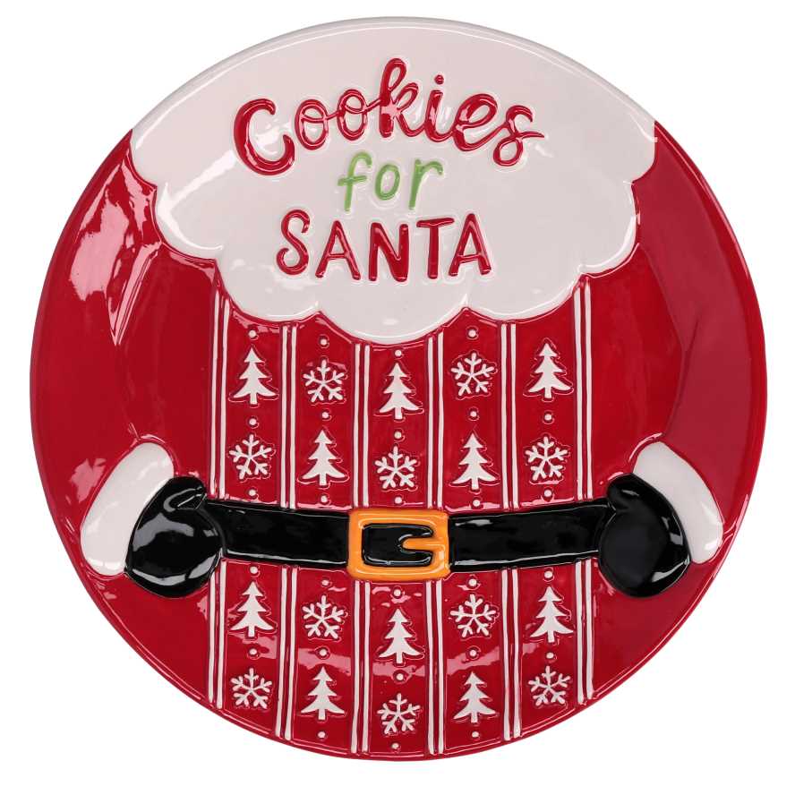 Centrotavola ceramica decori bianchi tondo cm ø20h3 - immagine 2