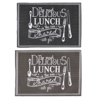 Tovaglietta confezione 4pz 2 colori assortiti cm45x30