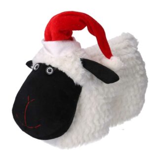 Fermaporta tessuto pecora bianca cm30x10h22