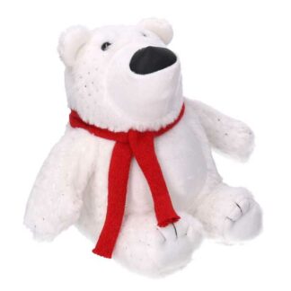 Fermaporta tessuto orso bianco cm24x18h21